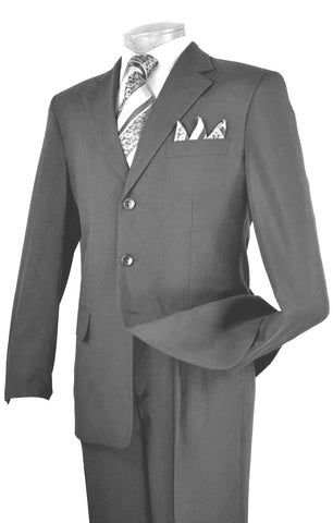 Vinci Men Suit 3PP-Charcoal - Church Suits For Less