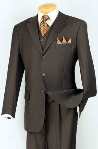 Vinci Men Suit 3TR-3-Brown