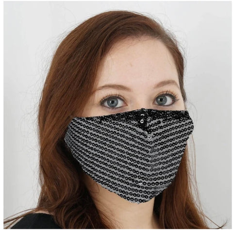 Women Fashion Face Mask 2766-Black-E