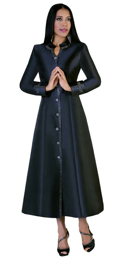 Tally Taylor Church Robe 4445-Black - Church Suits For Less