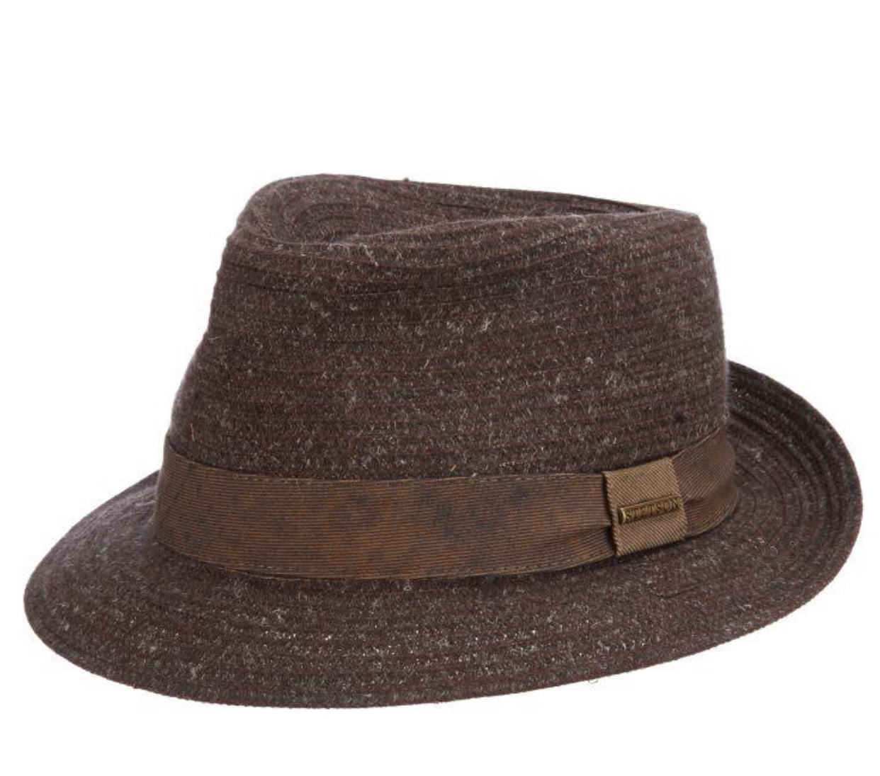 Men Fedora Hat-STW303C-Brown - Church Suits For Less