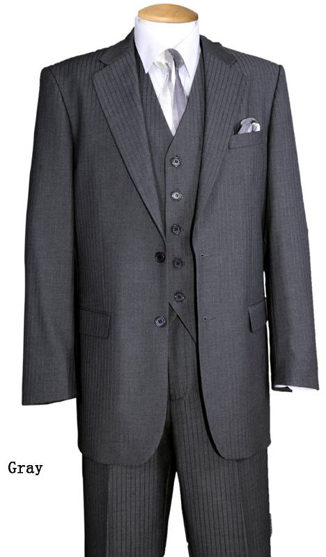 Fortino Landi Men Suit 5702V3-Grey - Church Suits For Less