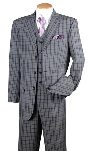Milano Moda Suit 5802V6C-Navy/Grey - Church Suits For Less