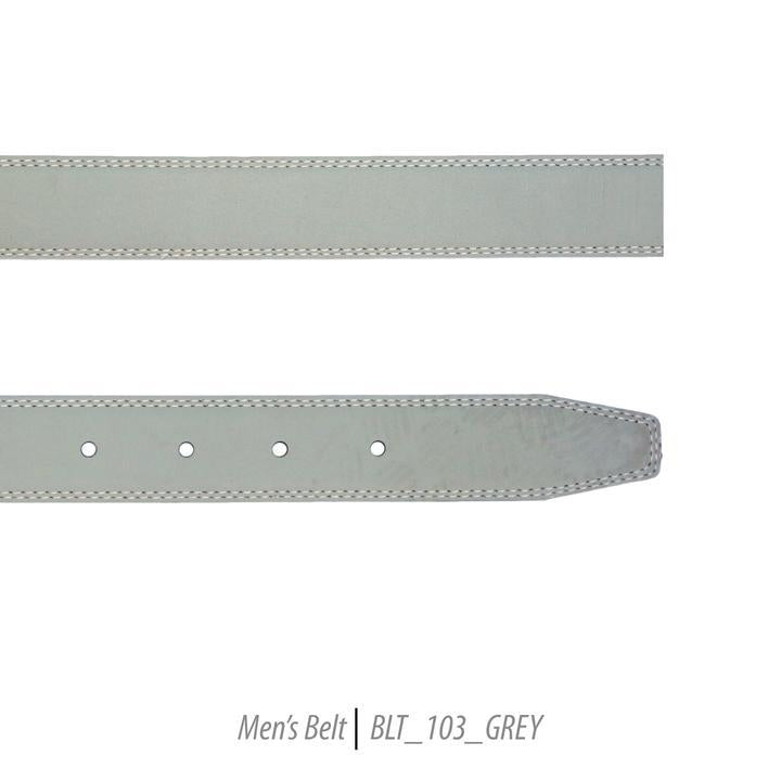 Men Leather Belts-BLT-103-Grey - Church Suits For Less