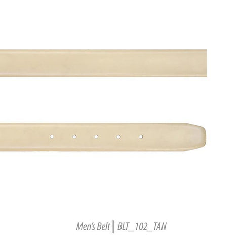 Men Leather Belts-BLT-102-Tan