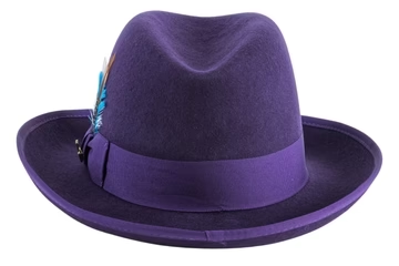 Men Godfather Hat-Purple