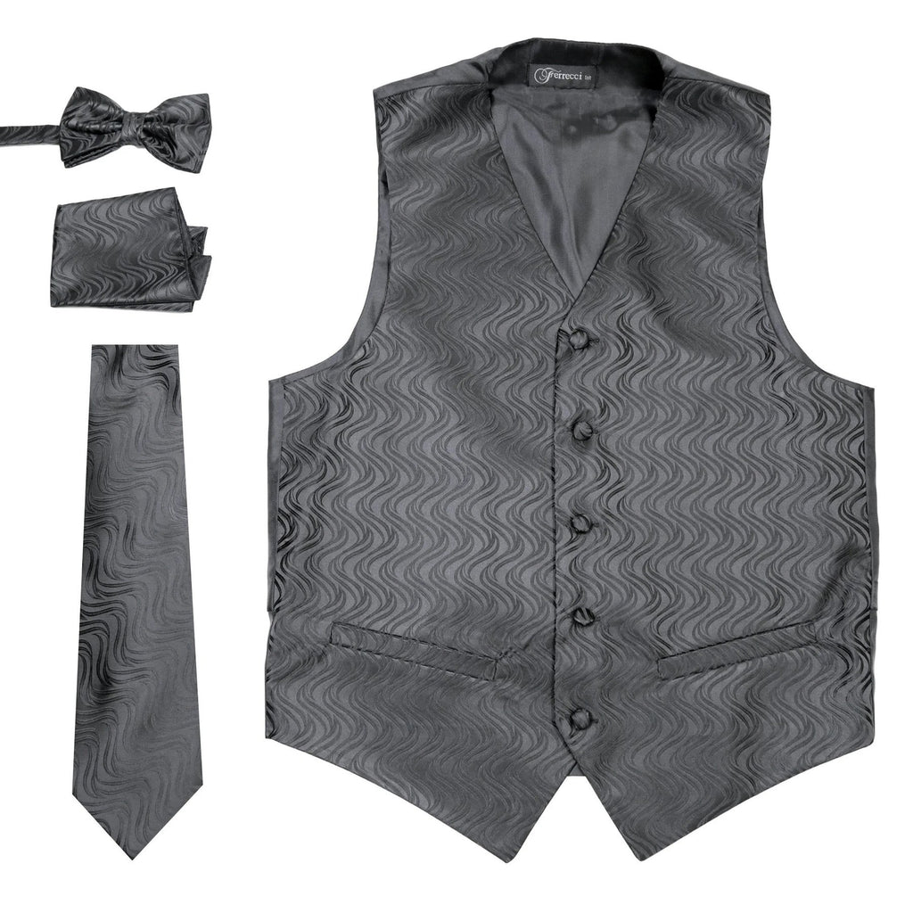 Men Vest-PV150- Black - Church Suits For Less