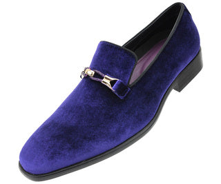 Men Dress Shoes-MSD-ALL21 Purple - Church Suits For Less