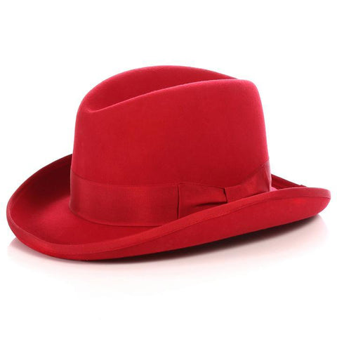 Men Godfather Hat-Red - Church Suits For Less