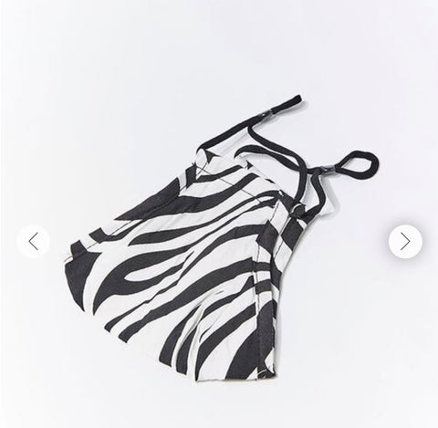 Fashion Face Mask-0421-Zebra Print - Church Suits For Less