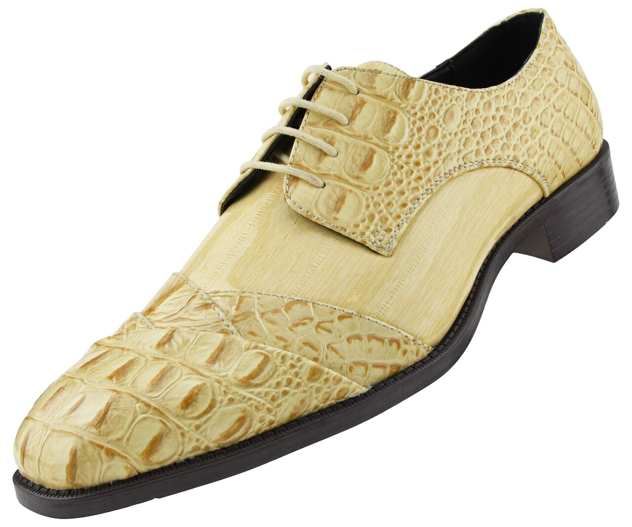 Men Dress Shoes Alligator-Taupe Men Dress Shoes Alligator-Taupe