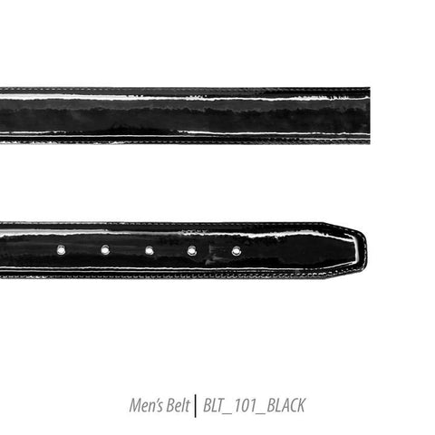 Men Leather Belts-BLT-101-Black