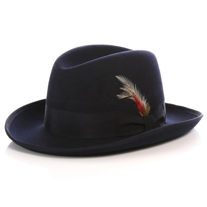 Men Godfather Hat-Navy S - Church Suits For Less