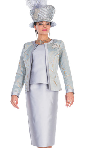 Champagne Italy Suit 5714C-Light Silver
