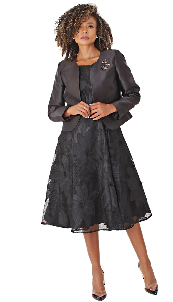 Tally Taylor Church Dress 4806-Black - Church Suits For Less