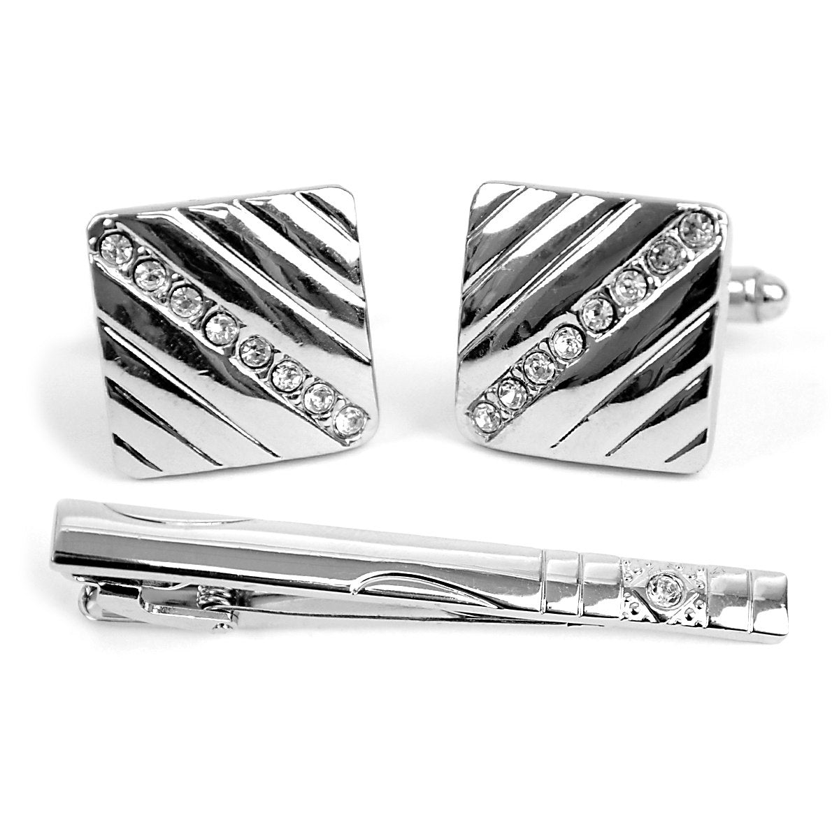 Cuff-link and Tie Bar Set CTB2304 - Church Suits For Less