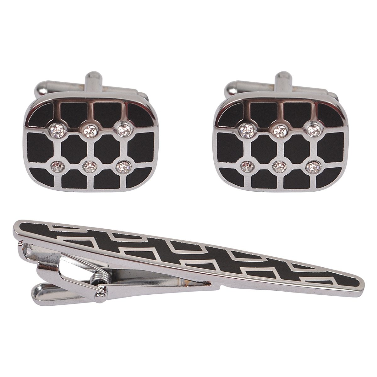 Cuff-link and Tie Bar Set CTB2501 - Church Suits For Less