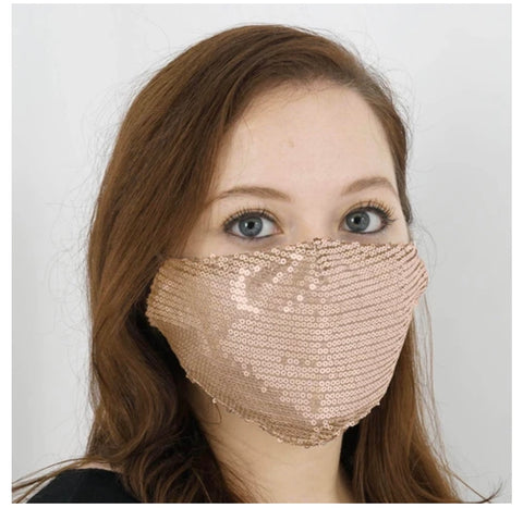 Women Fashion Face Mask 104-Gold-E