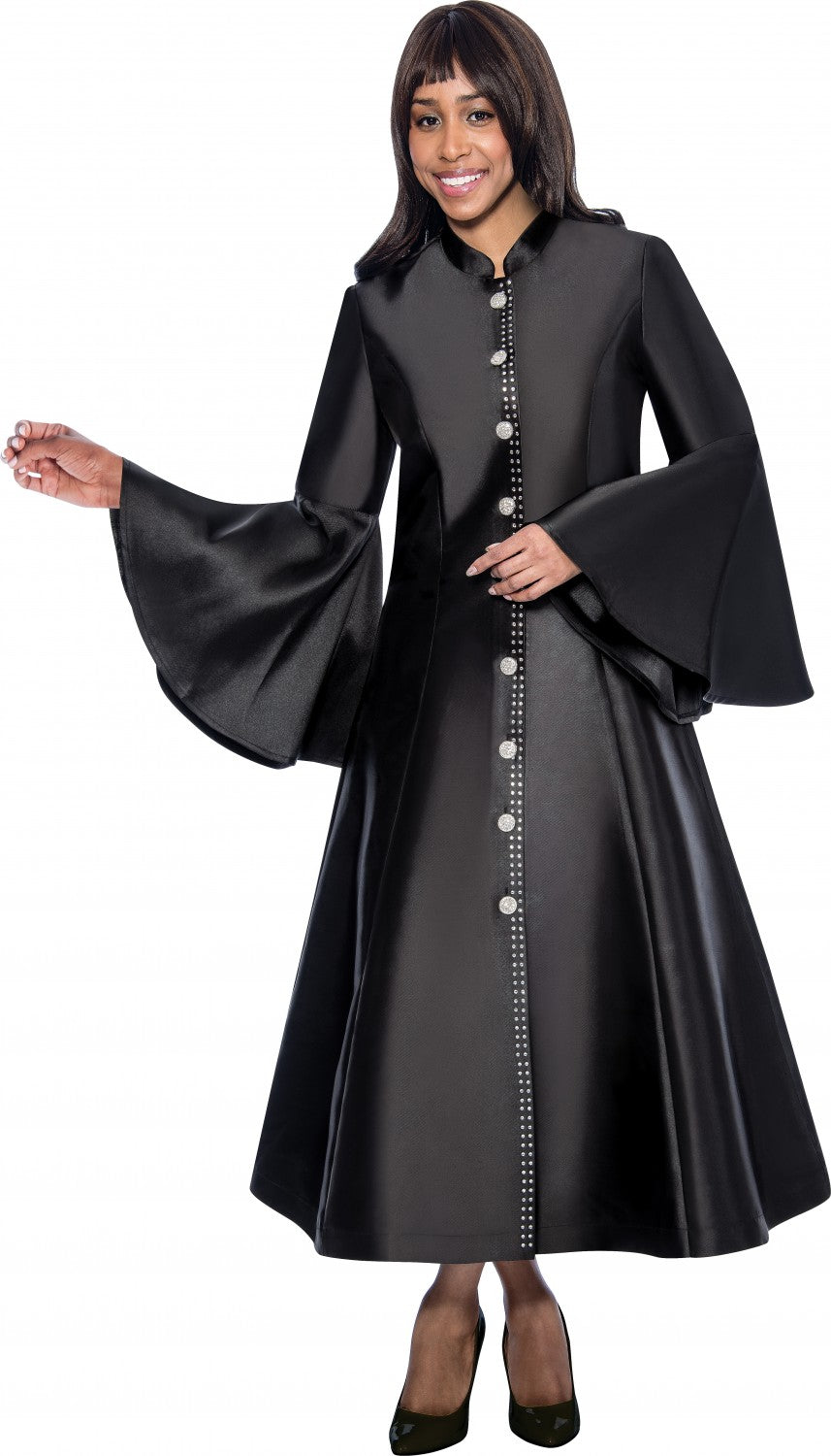 Church Robe  RR9031C-Black - Church Suits For Less