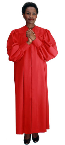 Velcro Cuff Baptismal Robe RR9071-Red