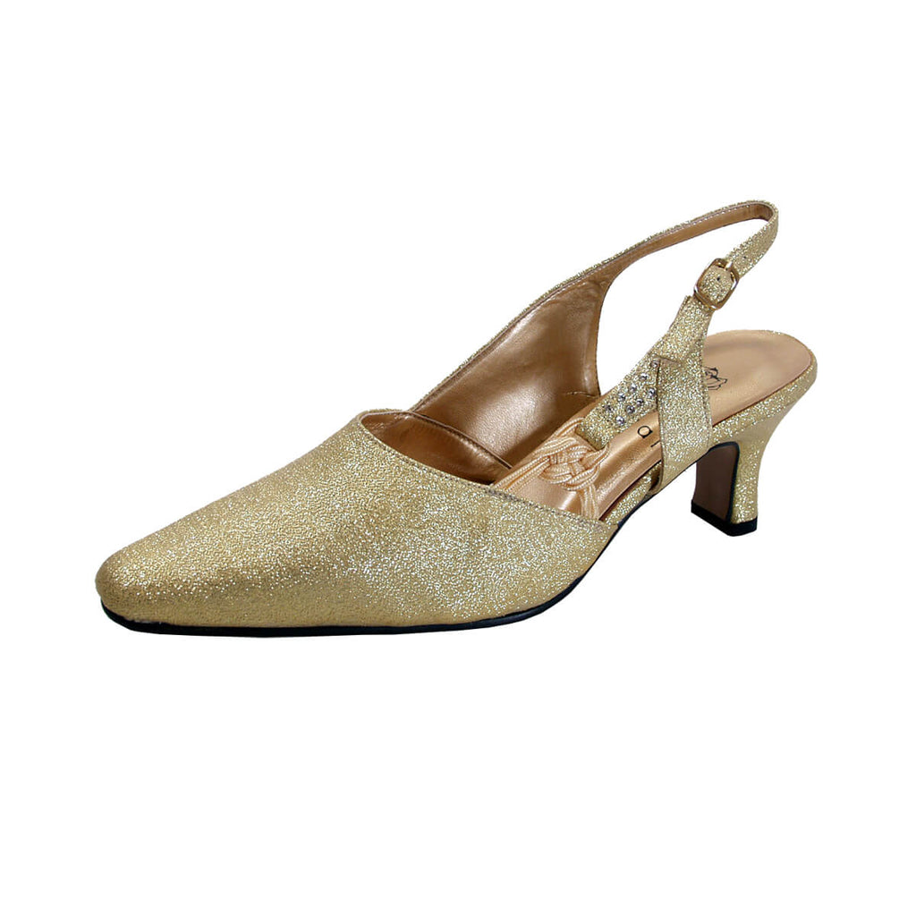 Women Church Shoes 654 Gold - Church Suits For Less