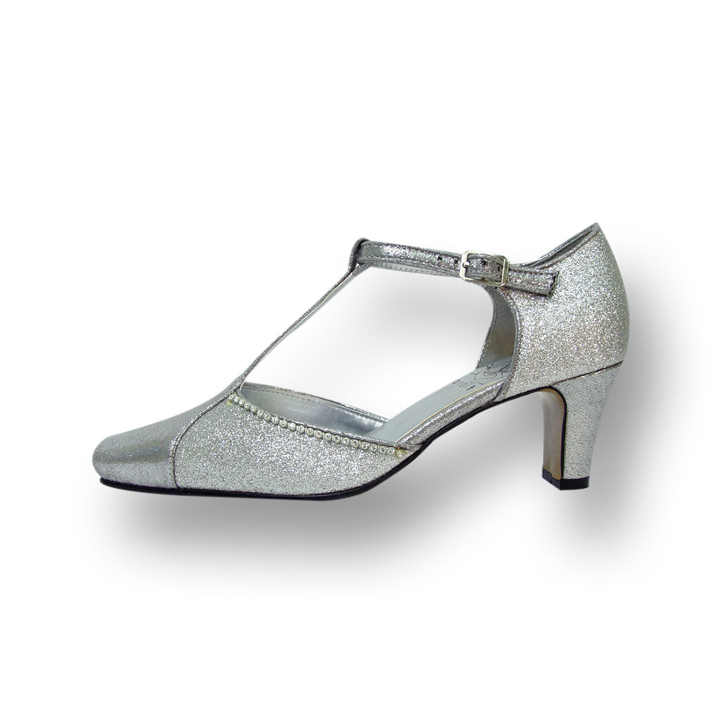 Women Church Shoes DP772-Silver - Church Suits For Less