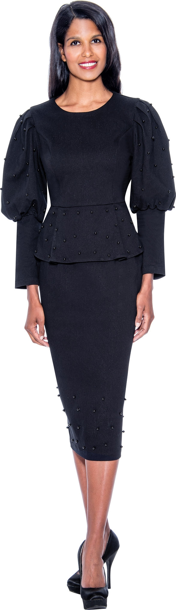 Devine Sport Denim Skirt Suit 63682 - Church Suits For Less