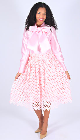 Diana Dress 8285-Pink - Church Suits For Less