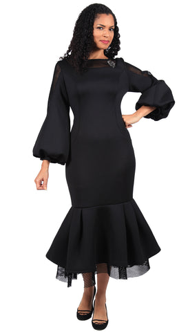 Diana Couture Church Dress 8659-Black