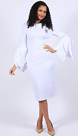 Diana Couture Church Dress 8668-White