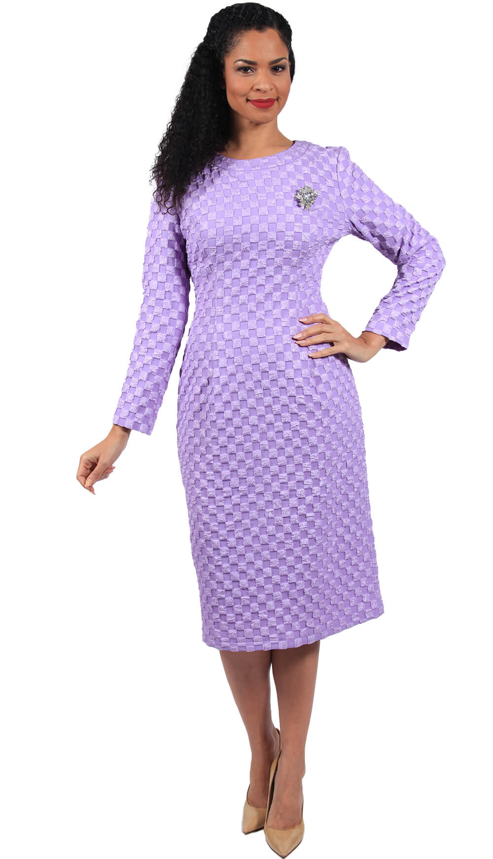 Diana Couture Dress 8675-Lilac - Church Suits For Less