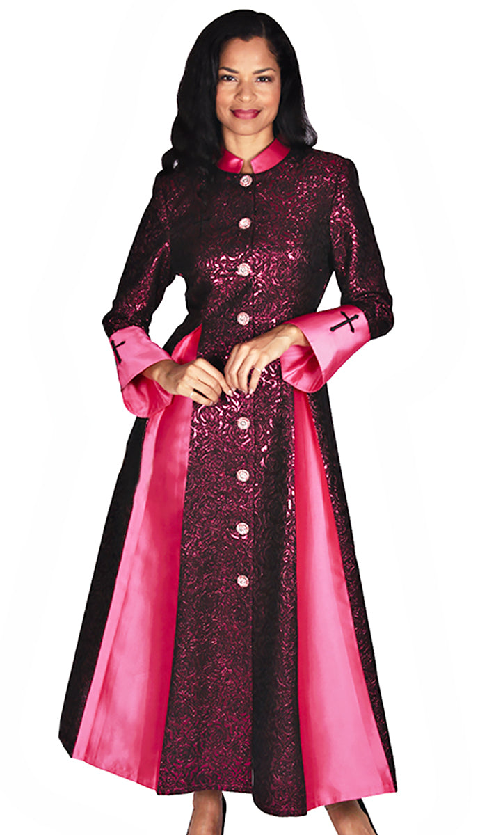Diana Church Robe 8599-Fuchsia - Church Suits For Less