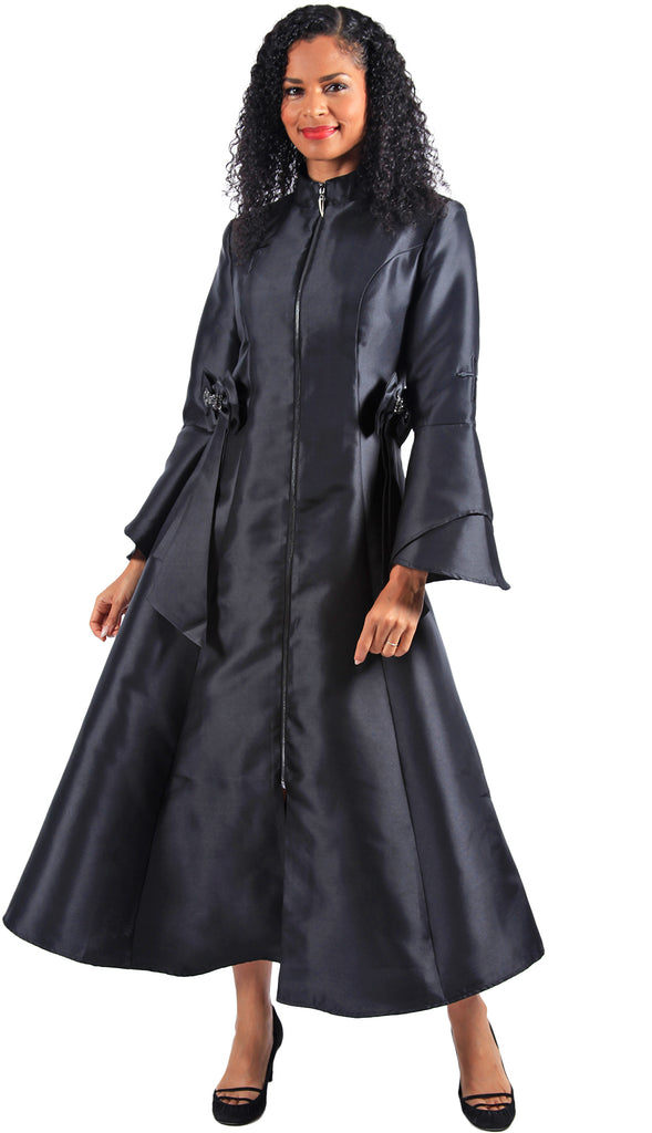 Diana Church Robe 8620-Black - Church Suits For Less