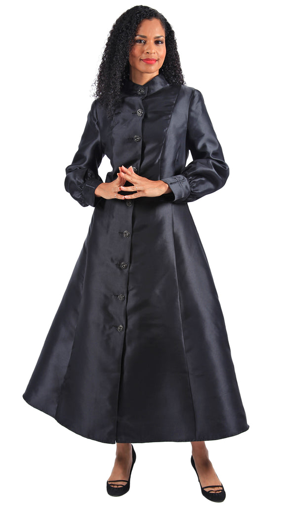 Diana Church Robe 8637-Black - Church Suits For Less