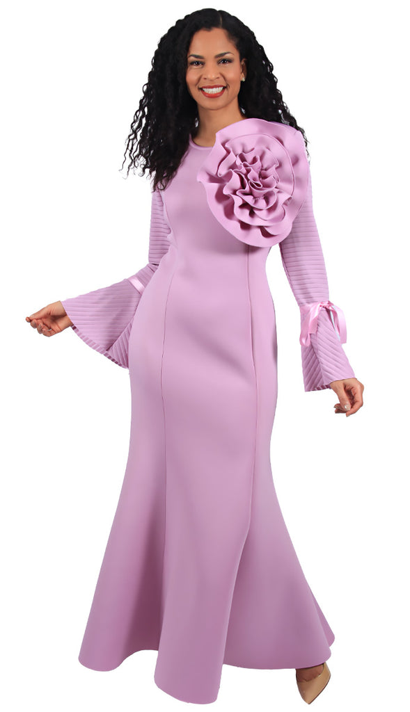 Diana Couture Dress D1054-Lavender - Church Suits For Less