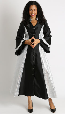 Diana Women Robe 8147-Black - Church Suits For Less