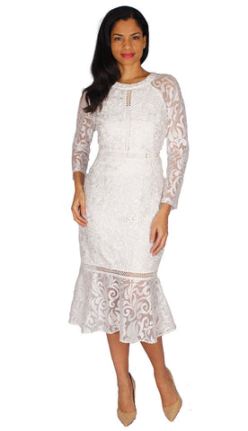 Diana Couture Dress 8551C-White