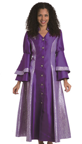 Diana Women Robe 8147-Purple - Church Suits For Less