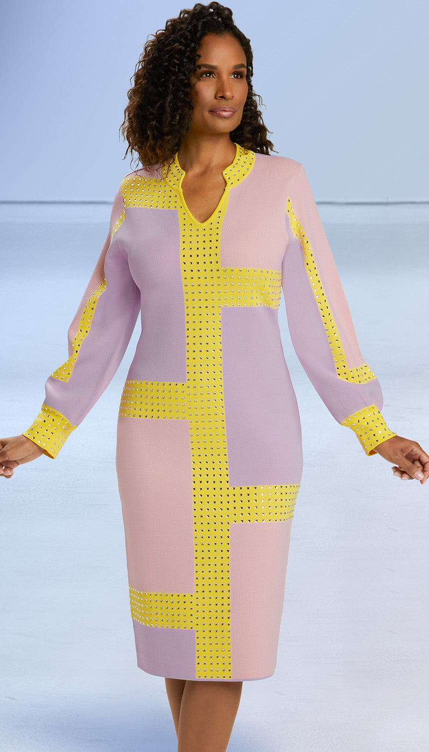 Donna Vinci Knit Dress 13369 - Church Suits For Less