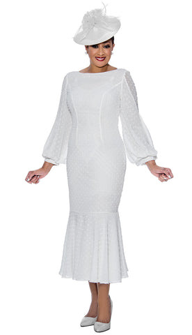 Dorinda Clark Cole Dress 4131C-White