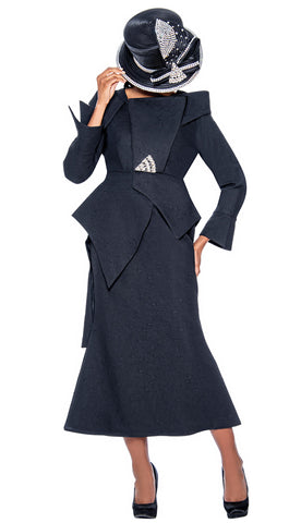 Dorinda Clark Cole Church Suit 4212C-Black - Church Suits For Less