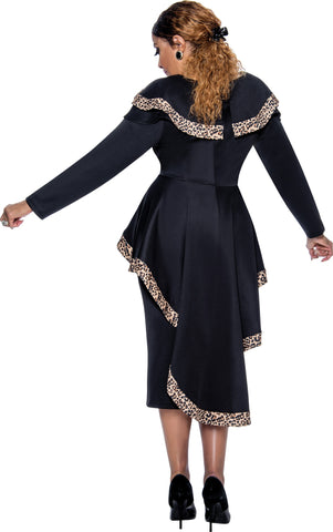 Dorinda Clark Cole Skirt Suit 4602-Black - Church Suits For Less