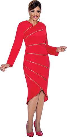 Dorinda Clark Cole Dress 4831C-Red