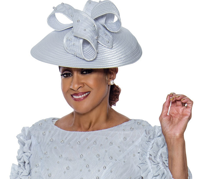 Dorinda Clark Cole Church Hat 4941-White - Church Suits For Less