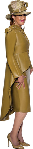 Dorinda Clark Cole Church Suit 4852-Olive - Church Suits For Less