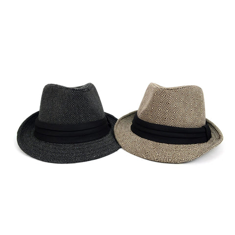 Men’s Fedora Hat-H1805025 - Church Suits For Less