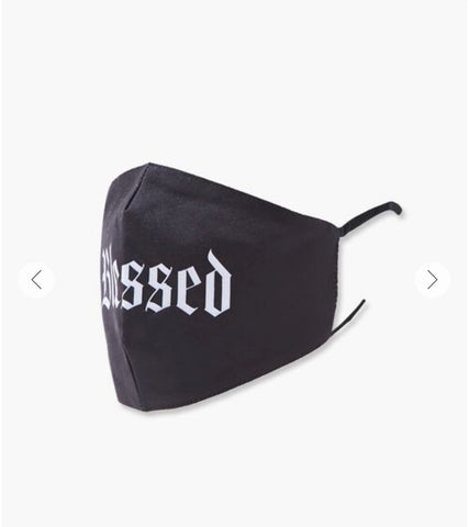 Fashion Face Mask-0421-Blessed - Church Suits For Less