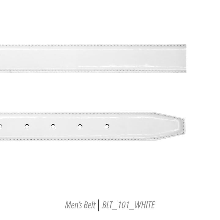 Men Leather Belts-BLT-102-White - Church Suits For Less