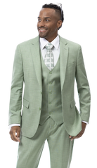 EJ Samuel Modern Fit Suit M18022 - Moss - Church Suits For Less