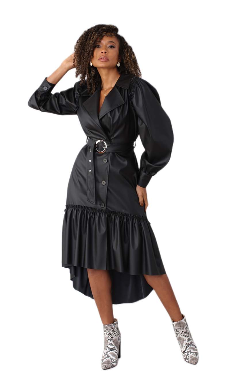 For Her Women Dress 82045-Black - Church Suits For Less